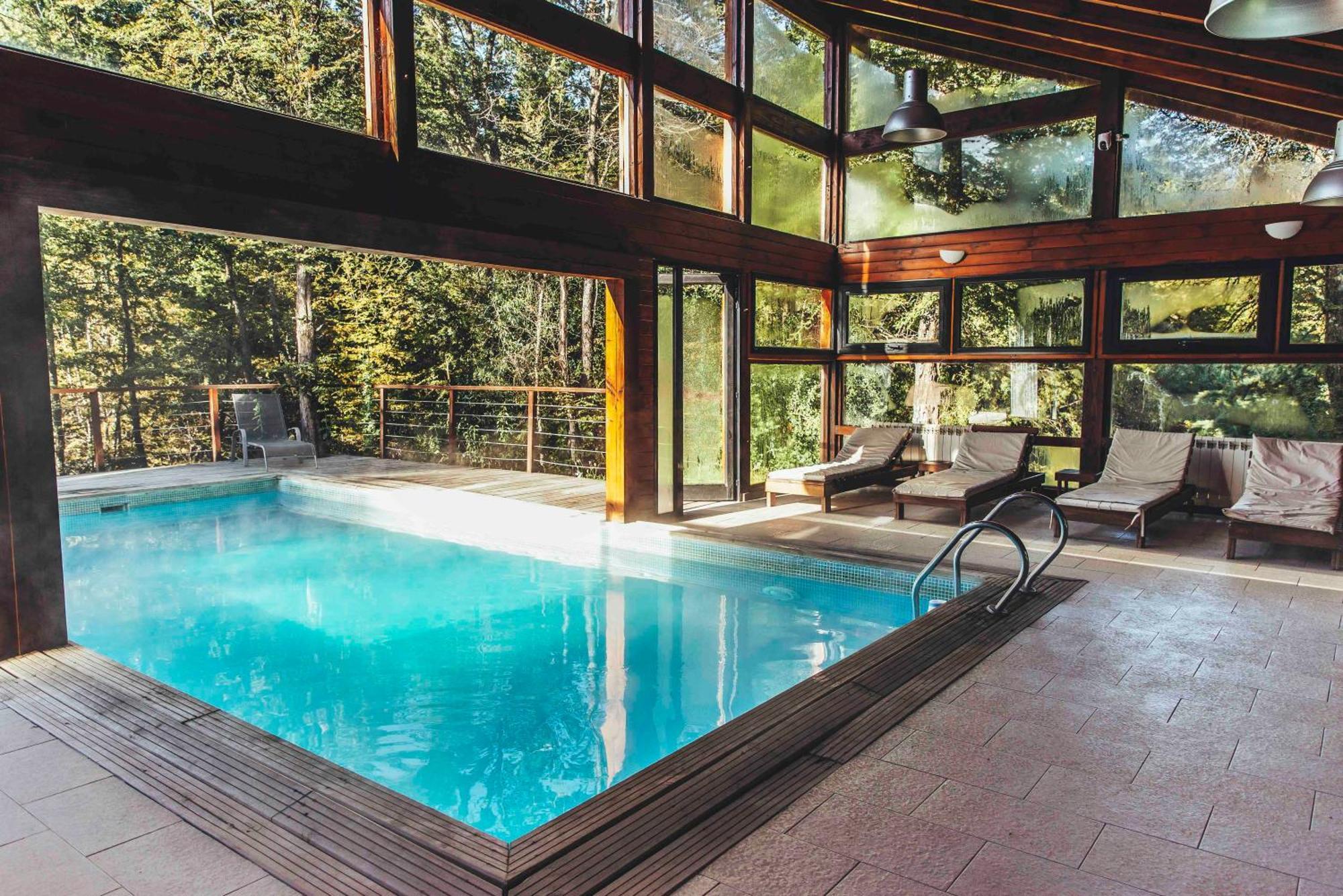 Aparthotel Arbolar, Casas De Montana- Piscina Climatizada à Villa La Angostura Extérieur photo
